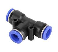 Pssopp Conexión en T Neumática, Conector de Línea de Aire de Plástico a Presión, Diámetro Exterior de 12 Mm, Anillo de Liberación Ovalado Giratorio de 360°, 0 a 0,9 MPa, para Enrutamiento y