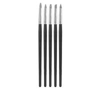 Pssopp Conjunto de Herramientas de Escultura de la Cabeza de Silicona de 5 Piezas, Herramientas de Modelado de la Punta de Goma Suave para el Papel de Arcilla de Arcilla.
