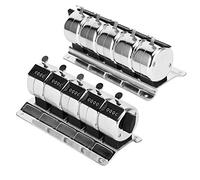 Pssopp Contador Mecánico Portátil de 4 Dígitos, Contador de Vueltas de Personas de Acero Inoxidable con Dedo para Conteo de Terminales de Aeropuerto Estadísticas de Fábrica