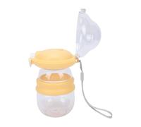 Pssopp Contenedor de Agua y Comida para Perros de Viaje Botella de Agua para Perros con Contenedor de Alimentos, Dispensador Portátil de 350 Ml para Mascotas de Viaje, Compartimento Doble a Prueba de