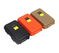 Pssopp Contenedor de Caja de Transporte Caja Portátil y Compacta, a Prueba Golpes para Tarjetas Crédito, Dinero, Cigarrillos, Más Ligeros, Partidos, Objetos Valor, Dispositivo Electrónico, 3 Colores