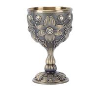 Pssopp Copas De Vino, Copas De Vino Esmaltadas Con Diamantes De Imitación, Bronce De Metal, Juego De Cáliz Adornado De 7 Cm Para Bodas, Parejas, Ceremonia De Regalo, Tostadas, 2 Piezas, En Relieve