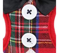 Pssopp Correa de Arnés para de Malla Transpirable con Clips de Metal Arnés Estilo Chaleco Ajustable para Cachorros de Perros Pequeños y Grandes (Talla pequeña)