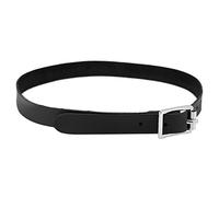 Pssopp Correa de espuela de Caballo Accesorios de equitación Hechos a Mano con Correa de espuela de Cuero Genuino Negro