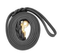 Pssopp Correa para Perros Amigable para la Piel, Cuerda Duradera de Tracción de Cuero de Cuero para Perros Grandes de Tamaño Mediano, Adecuado para Caminatas Diarias, Negro 82.7 en