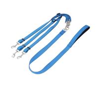 Pssopp Correa para Perros de 3 Vías, Correa Triple para Perros con Asa Acolchada para Entrenamiento para Caminar de Mascotas Pequeñas y Medianas (Blue)
