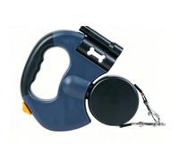 Pssopp Correa Retráctil para, 1 Freno de Mano, Agarre Antideslizante, Correa Extensible para Caminar para Mascotas con Luz LED para Perros Grandes (Versión de batería Azul)