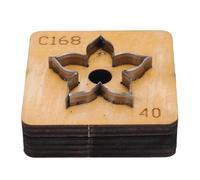 Pssopp Cortador de Troquel de Cuero de Acero Al Carbono, Corte sin Esfuerzo Anti Corrodo Engrosado Base de Madera de Madera de Cuero Corta de Corte para Artículos de Cuero Hecho a Mano (40 mm)
