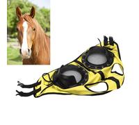 Pssopp Cubierta de Seguridad para Ojos Ecuestre, Anteojera de Malla para Caballos, Correa Ajustable Flexible para Protección de Ojos de Caballo