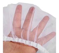 Pssopp Cubierta para Jaula de Pájaros, Receptor de Semillas de Malla de Nailon Suave, Tamaño Universal para Loros y Periquitos, 29cm de, Evita Que Las Semillas Se Ensucien (White)