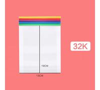 Pssopp Cubiertas de Chaqueta de Libro Claras, Transparentes y Ajustables, Protector de Cubierta de Plástico (Versión horizontal 32k Notebook Cuero C135)