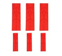 Pssopp Cuchara Medidora Plegable, Herramienta de Cocina 3 en 1 de Diseño Plano de Silicona que Ahorra Espacio para Hornear y Cocinar (rojo)