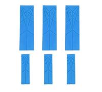 Pssopp Cuchara Medidora Plegable, Herramienta de Cocina 3 en 1 de Diseño Plano de Silicona que Ahorra Espacio para Hornear y Cocinar (BLUE)