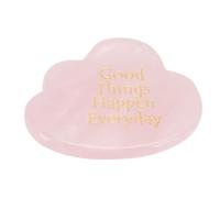 Pssopp de Cristal Motivacional, Piedra de Cuarzo Rosa Elegantemente Grabada con Cita de Aliento Diario, Pensativo para Amigos y Familiares