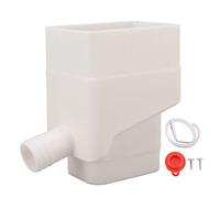 Pssopp de Recolección de Agua de Lluvia, ABS Material Barriles Colectores de Agua Profesionales para Desviar Agua (Blanco)