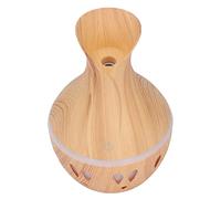 Pssopp Difusor de Aceites Esenciales de Grano de Madera, Humidificador Difusor de Aromaterapia, 300 Ml, Alimentado por USB, Luces LED de 7 Colores, Apagado Automático, 35 DB, Silencioso