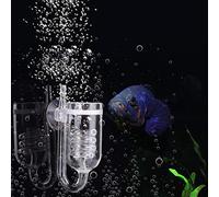 Pssopp Difusor de CO2 de Cristal Transparente para Acuario y Tanques de Peces, Reactor de dióxido de Carbono, atomizador para Plantas de Agua