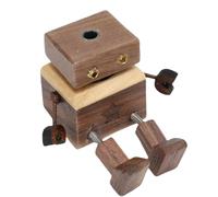 Pssopp Difusor de de Robot de Madera, Botella de Fragancia Vacía, Ambientador de Madera de Nogal para Coche, Botella de Aceite Esencial de para Ventilación de Coche,