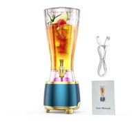 Pssopp Dispensador de Agua Dispensador de Bebidas 2 en 1, Contenedor de Bebidas de Agua de Gran Capacidad de 2,5 L para té de Jugo de Limonada y de Fiesta Nan (BLUE)