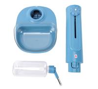 Pssopp Dispensador Derecho del Agua del Animal Doméstico 480ml, Flujos de Gravedad de Ajustable (480ML)