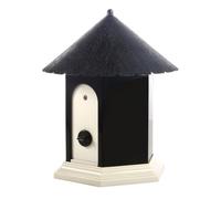 Pssopp Dispositivo Antiladridos para Perros, Disuasorio Ultrasónico de Ladridos ABS, Ajustes Ajustables, Rango de 50 Pies, Control de Ladridos Al Aire Libre para Todo Tipo de Clima (Black)