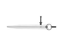 Pssopp Divisor de Ala, Brújula de Cuero Ajustable con Tuerca de Resorte para Marcar y Trazar Metal, Plástico y Madera (200mm)