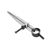 Pssopp Divisor de Ala, Brújula de Cuero Ajustable con Tuerca de Resorte para Marcar y Trazar Metal, Plástico y Madera (125mm)