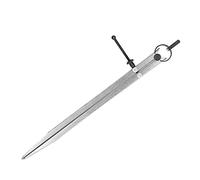 Pssopp Divisor de Ala, Brújula de Cuero Ajustable con Tuerca de Resorte para Marcar y Trazar Metal, Plástico y Madera (300 mm)