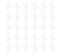 Pssopp Divisor de Tubo de Aire de Acuario de 4 Mm, 30 Piezas en Forma de L, Adaptador de Conector de 3 Vías y 4 Vías con Material de PVC para Accesorios de Bomba de Aire de Pecera (Cristal Cuatro