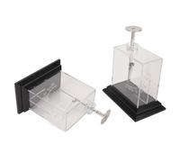 Pssopp Electroscopio de Lámina, Electroscopio de Hoja de Oro de Laboratorios Electrómetro de Alta Sensibilidad Electroscopio de Lámina de Estructura Compacta para Enseñanza de Física en