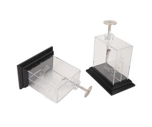 Pssopp Electroscopio de Lámina, Electroscopio de Hoja de Oro de Laboratorios Electrómetro de Alta Sensibilidad Electroscopio de Lámina de Estructura Compacta para Enseñanza de Física en