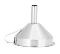 Pssopp Embudo de Filtro Desmontable de Acero Inoxidable 304 con Empuñadura, para Filtrado de Líquidos de Aceite, Agua, Vino, Cerveza, Sopa, Cocina (Tamaño grande 15 CM)