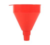 Pssopp Embudo de Llenado de Plástico, Herramienta de Vertido de Aceite de Plástico Rojo con Boquilla de Tubo Suave de 56 Cm, Diseño de una Pieza sin Costuras, Almacenamiento Colgante Compacto para