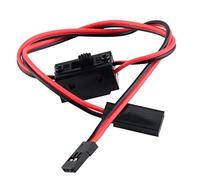 Pssopp Enchufe de Interruptor de Encendido y Apagado para Coche Modelo RC, Plástico Duradero, Fácil Conexión, Accesorio de Control Remoto con Cables de 120 Mm, Adecuado para Motores de Dirección y