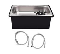 Pssopp Enjuagador de Vidrio para Fregadero, Alta Presión, Acero | Acero Inoxidable 304, Lavadora de Tazas para Cafeterías y Tiendas de té con Leche, Se Adapta a Tazas de café, Tazones y