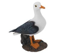 Pssopp Escultura de Gaviota de Resina, Decoración Costera Mediterránea, Adorno para Interior y Exterior