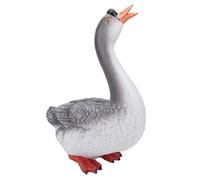 Pssopp Escultura de Resina de Estatua de Ganso Al Aire Libre para Decoración de Jardín, Granja, 10,6x5,1x13,8 Pulgadas, Decoración de Patio