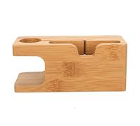 Pssopp Estación de Carga de Madera de bambú Estaciones de Acoplamiento de Escritorio Soporte Organizador para teléfono móvil Reloj Carga de Tableta Bases de Carga