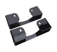 Pssopp Estantes de Pared para Sombreros, 2 uds., Estantes de Pared Acrílicos para Sombreros, Soportes de para Gorras de Béisbol, Llaves, Bolsos, Diademas, Artículos Pequeños Nan (BLACK)