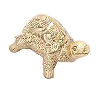 Pssopp Estatua de Tortuga de Dinero, Estatua de Tortuga de latón de Tortuga Feng Shui, amuletos de la Suerte de Tortuga, Buena Salud para decoración Artesanal de Oficina en casa Estatuas