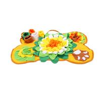 Pssopp Estera para Olfatear para Perros, Divertida Estera de Forrajeo para Perros, Alimentador Lento, Rompecabezas Interactivo, Juguete con Bolsillos Ocultos en Forma de Hueso, (Grande)