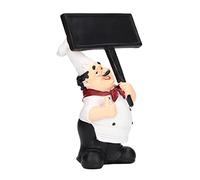 Pssopp Figura de Chef de Resina con Colores Vivos Brillantes y Líneas Claras, para Decoración del Hogar de Cocina, bistró, Panadería