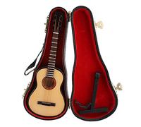 Pssopp Figuras de Acción 1/6, Modelo de Guitarra, Decoración de Instrumentos Musicales de Madera para Accesorios de Muñecas, para Exhibición y Accesorios de Fotografía