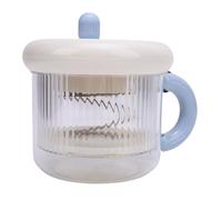 Pssopp Filador de Fabricantes de Yogurt Seco, Diseño de Tramo de Acero Inoxidable de Gran Capacidad Separador con Bolsa de Malla Fina y Tapa para Yogur Griego Griego Grueso (BLUE)
