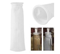 Pssopp Filtro Calcetin, Anillo de 4 Pulgadas por 15.75 Pulgadas de Largo, Tanque de Peces de Acuario, Filtro de calcetín, Bolsas de Filtro de Acuario Reutilizables con Soporte