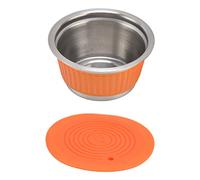 Pssopp Filtro de Cápsula de café Reutilizable, Taza de Filtro de Filtros Reutilizables, Extracción Uniforme con Manipulación para los Amantes del café en la Oficina en Casa de Cápsula de
