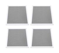 Pssopp Filtro de Ventilador de Escape de Cocina, Reemplazo de Filtro de Grasa para Campana Extractora de 4 Piezas, Protección de Doble Capa de Fibra de Carbono de Aluminio, de Ventilación de Campana