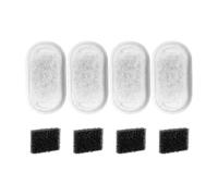 Pssopp Filtros para Fuente de Agua para Gatos, Esponjas de Repuesto 4 Piezas para Bebedero de Gatos (8 Filtro y Esponja)