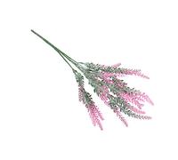Pssopp Flores Artificiales de Lavanda, 25 Cabezas, Ramo Falso de Plástico para Fiesta de Boda, Decoración del Hogar, Mesa Central, Decoración con Estilo DIY (Rosa roja)