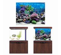 Pssopp Fondo de Acuario Póster Autoadhesivo, Decoración de Pecera, para